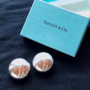 Tiffany & Co. Vintage Button Clip-on Earrings